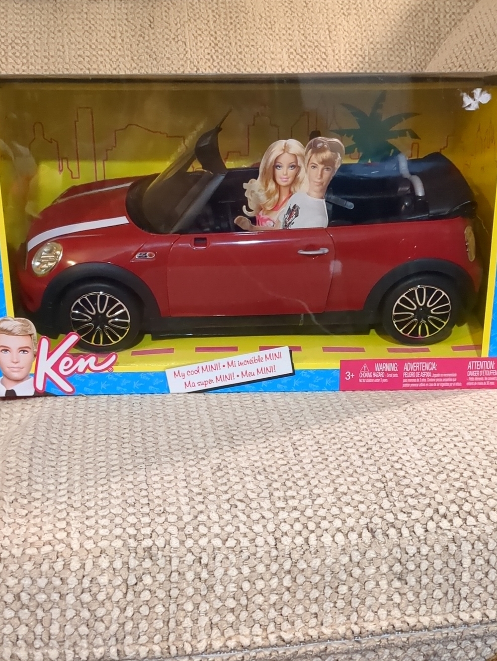 Vintage Barbie And Ken "My Cool Mini" Cooper Convertible